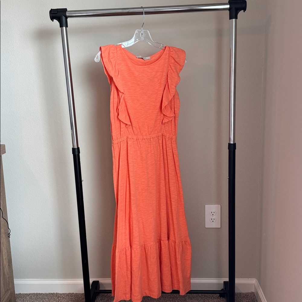 LOFT Vibrant Orange Dress